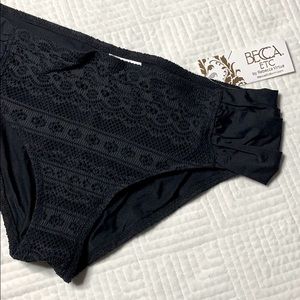 BECCA Black Lace Bikini Bottoms